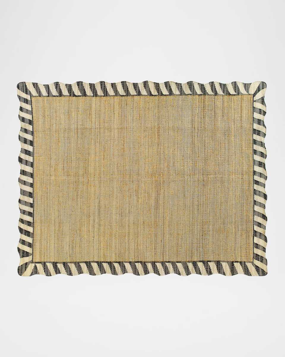 Jute Scalloped Rug, 8' x 10'